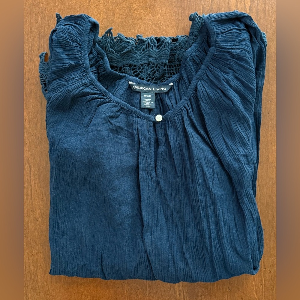 Women's Navy Blue Top